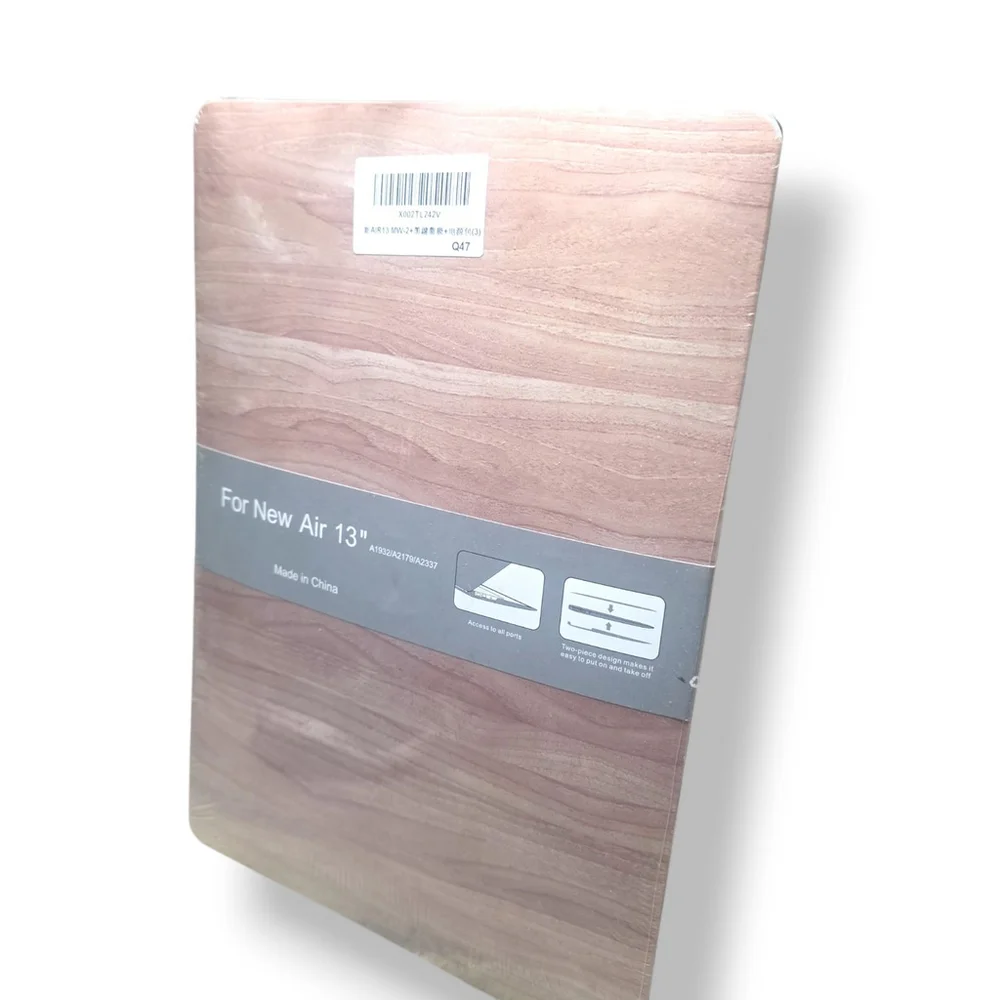 MacBook Air 13 Case A1932 A2179 A2337 Hard Shell Cover Wood Grain